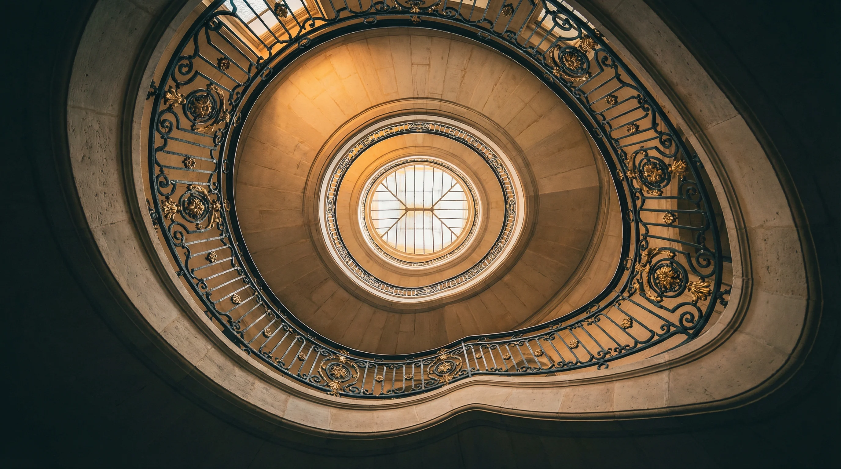 Golden spiral staircase